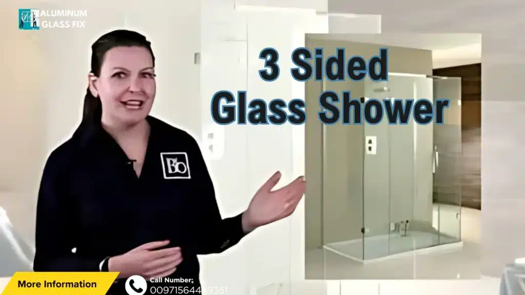 3-Sided Glass Shower Dubai