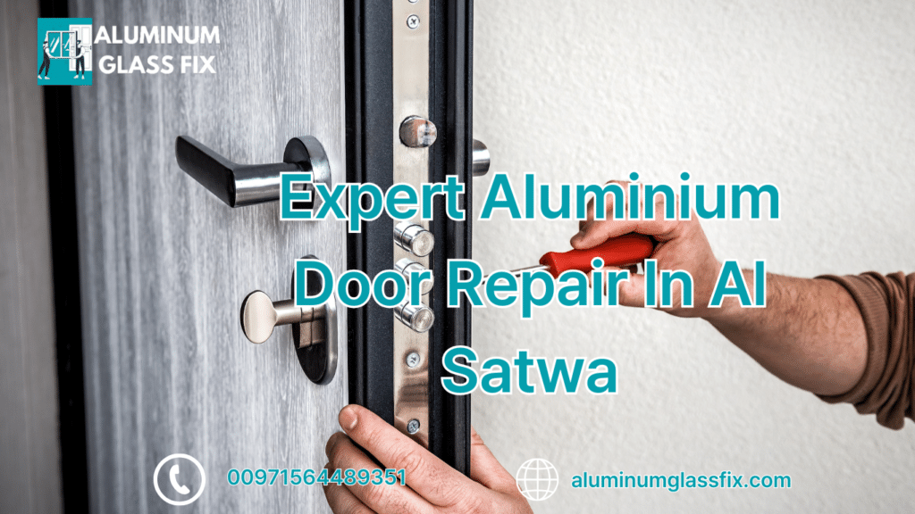 expert aluminium door repair in Al Satwa