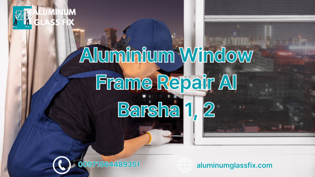 aluminium window frame repair Al Barsha 1, 2